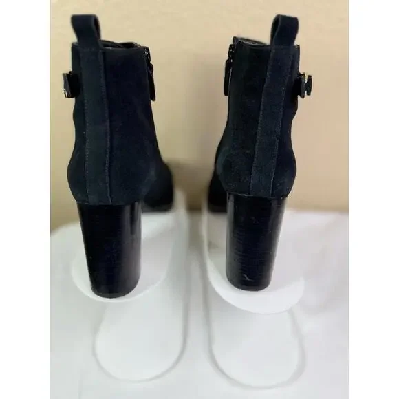 Cole Haan Women Harrington Grand Suede Size 9B Black Bootie - Picture 6 of 9